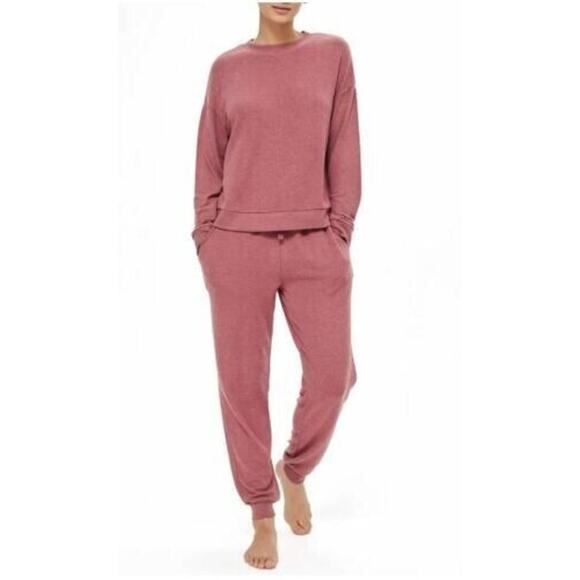 Topshop Women's Crew Neck Long Sleeve Sweatshirt In Rose Size 6US MSRP $55 - Picture 3 of 4